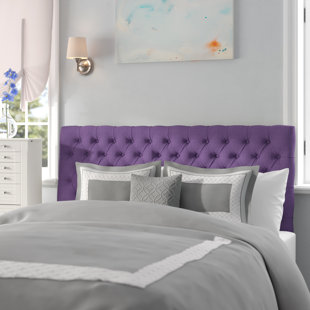 Purple store fabric headboard